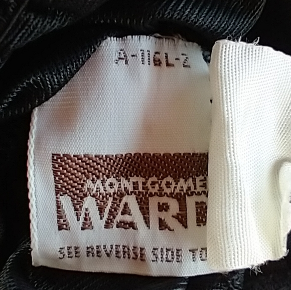 Vintage Montgomery Ward Black Nylon Half Slip 33/35 - Picture 7 of 9